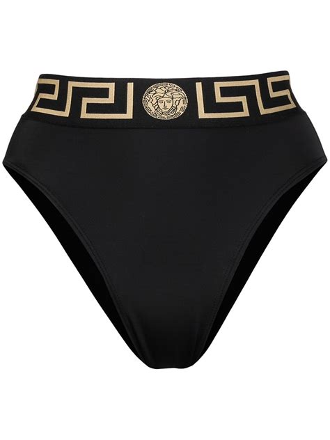 versace high waisted bikini bottom|farfetch bikini.